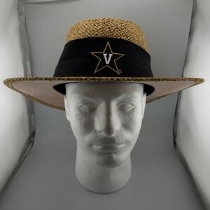 LOGO by Lori Goldstein Tan and Black Straw Hat